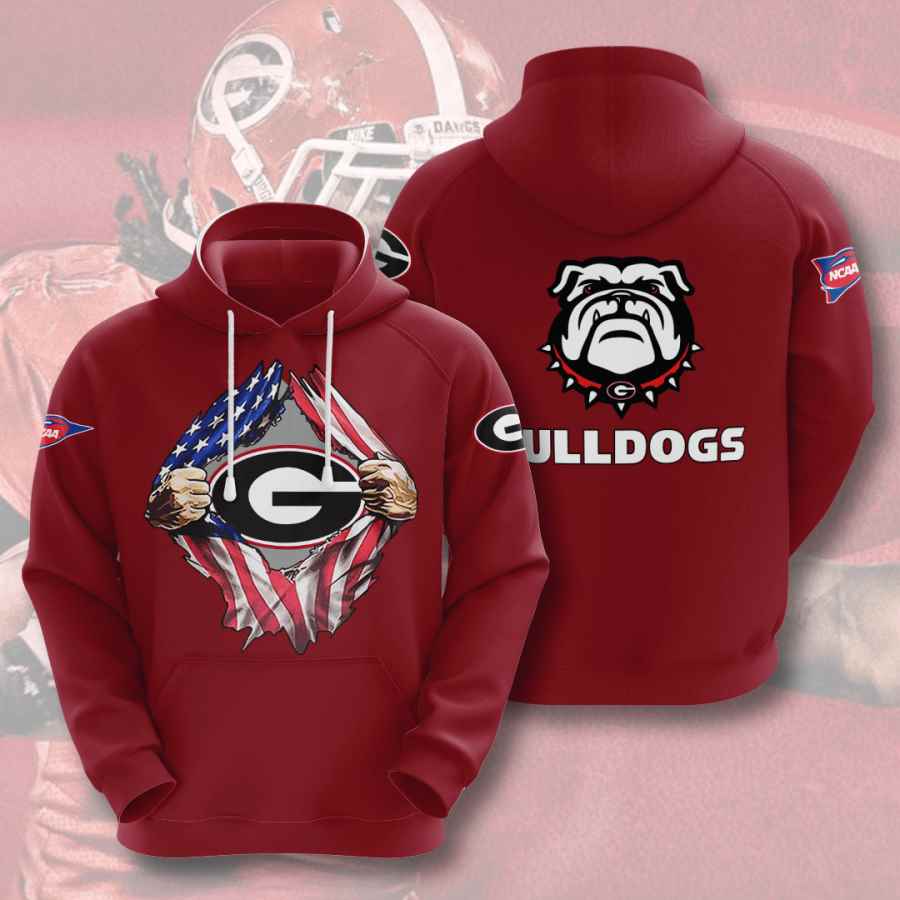 Georgia Bulldogs Sports All Over Print 3D Hoodie