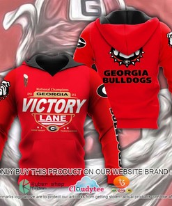 Georgia Bulldogs Victory Lane All Over Print 3D Hoodie And  For Fans