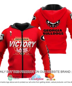 Georgia Bulldogs Victory Lane All Over Print 3D Hoodie And  For Fans