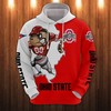 Georgia Tech Custom All Over Print Hoodie With Mascot Print 