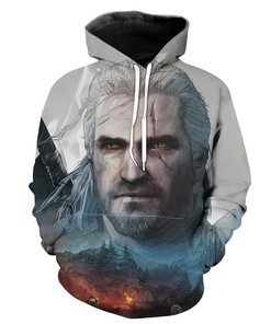 Geralt Face Witcher Geralt Hoodie 3D, Gaming Gifts For Men