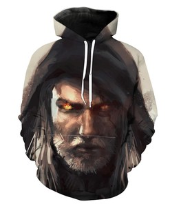Geralt Witcher Gaming Hoodie 3D | Custom All Over Print Hoodie