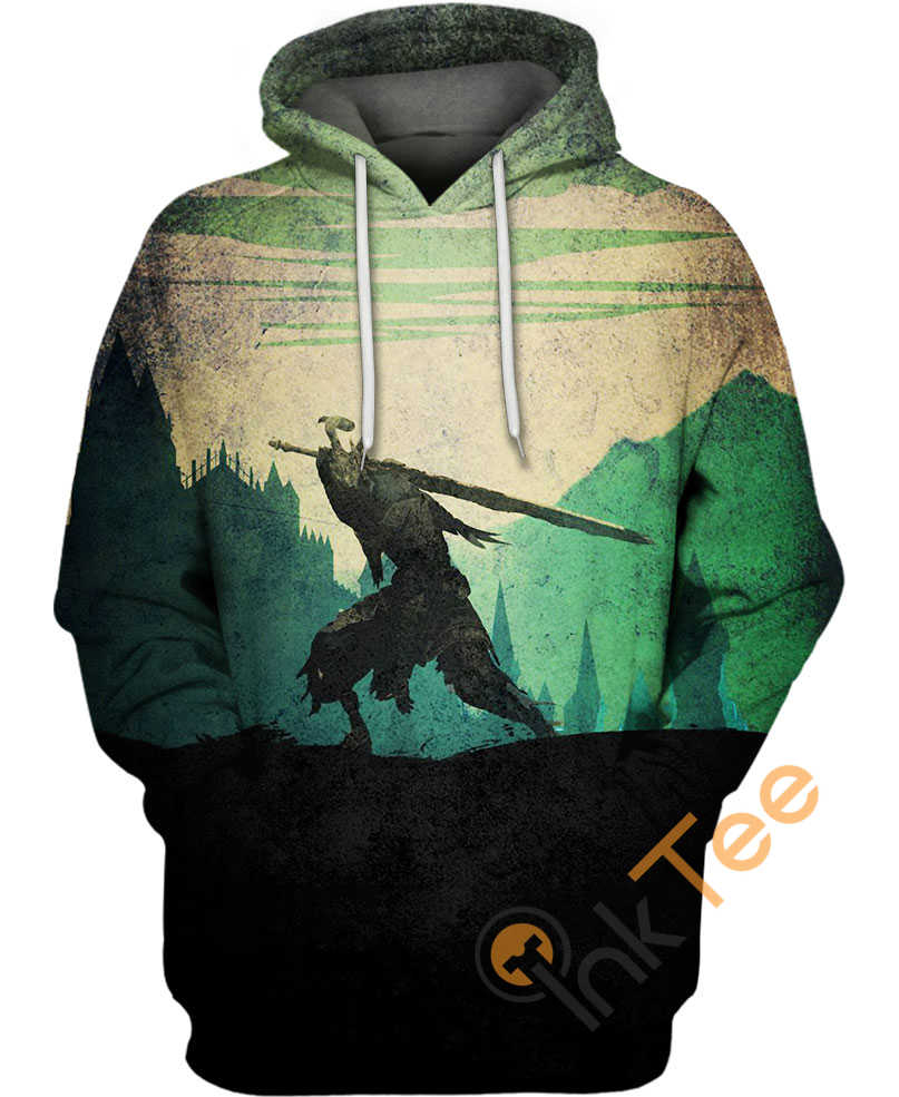 Get Bold With Dark Souls Abyss Walker Hoodie In 3D - Perfect For Action Game Lovers!