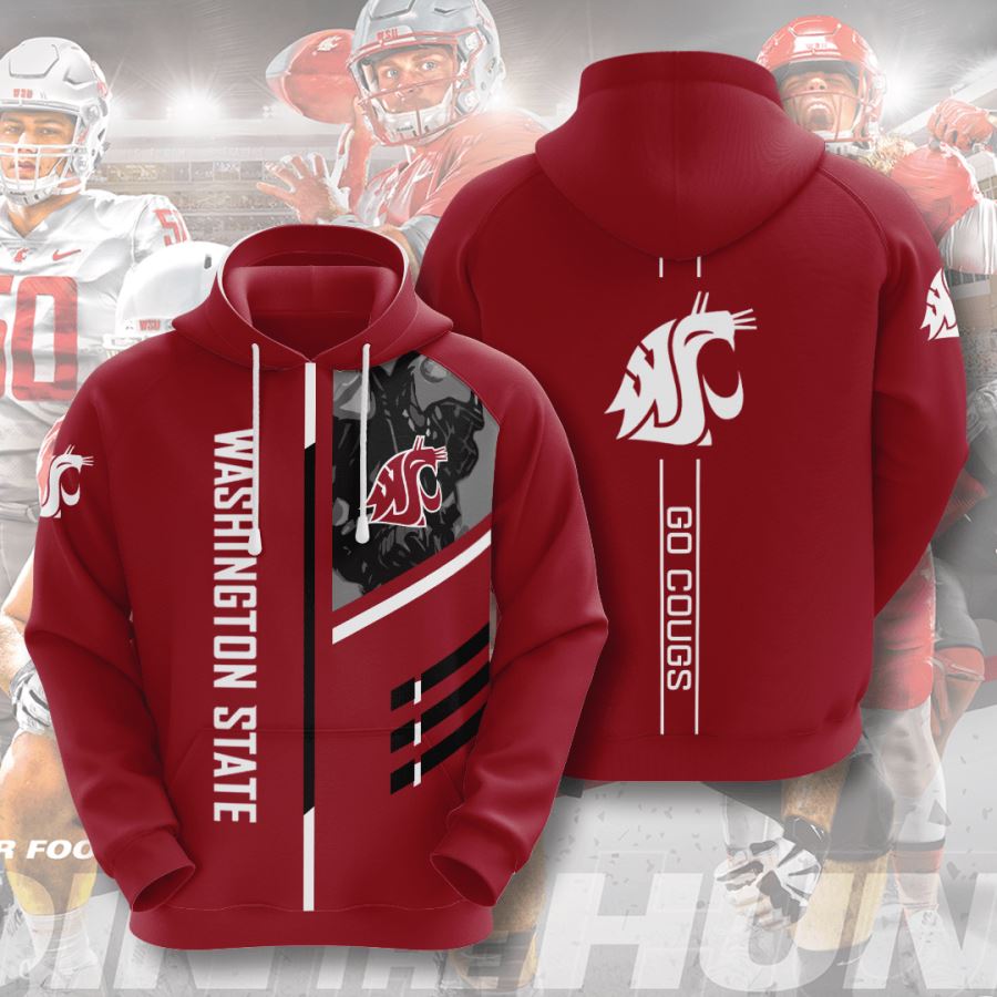 Get Creative With Washington State Cougars Custom All Over Print Hoodie 3D