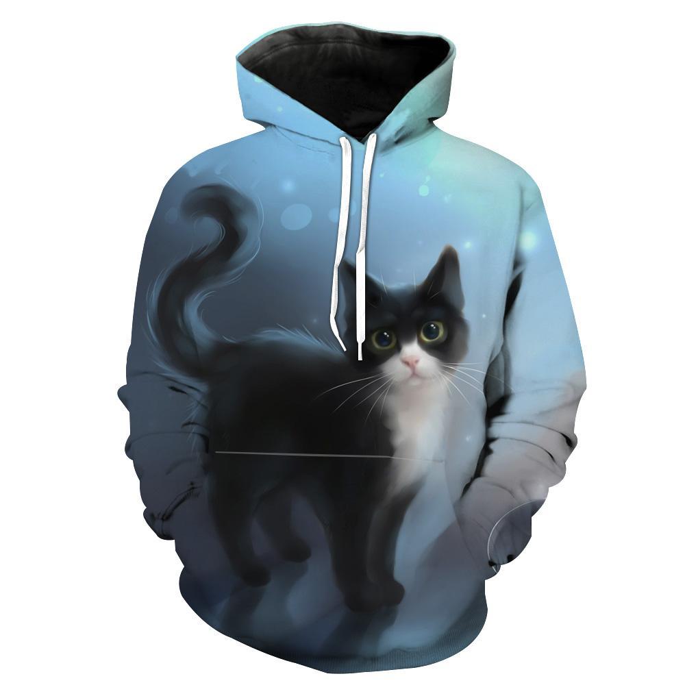 Get Cute And Cozy With Cute Cat Hoodie 3D - Perfect For Cat Lovers!