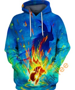 Get Electrifying With Cute Raichu Hoodie In 3D - Perfect For Pokemon Fans! 