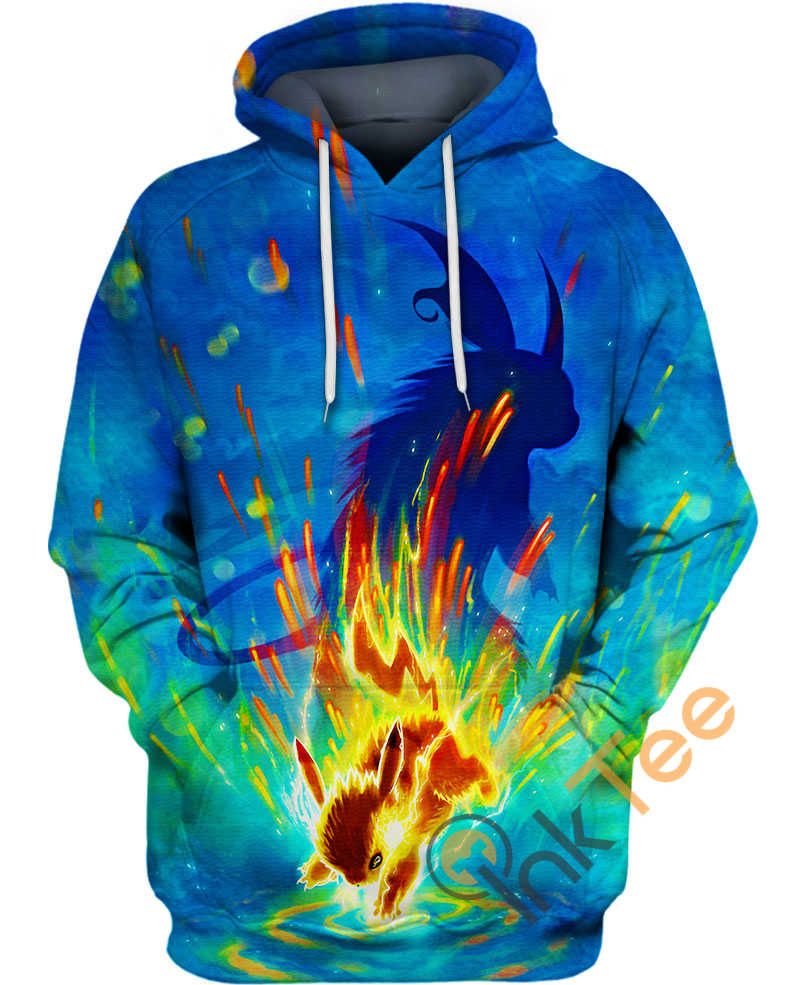 Get Electrifying With Cute Raichu Hoodie In 3D - Perfect For Pokemon Fans!