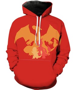 Get Fired Up With Evolution Of Charmander To Charizard Pokemons Hoodie 3D