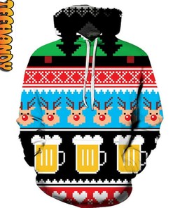 Get In The Festive Spirit With The Beer Christmas 3D Hoodie
