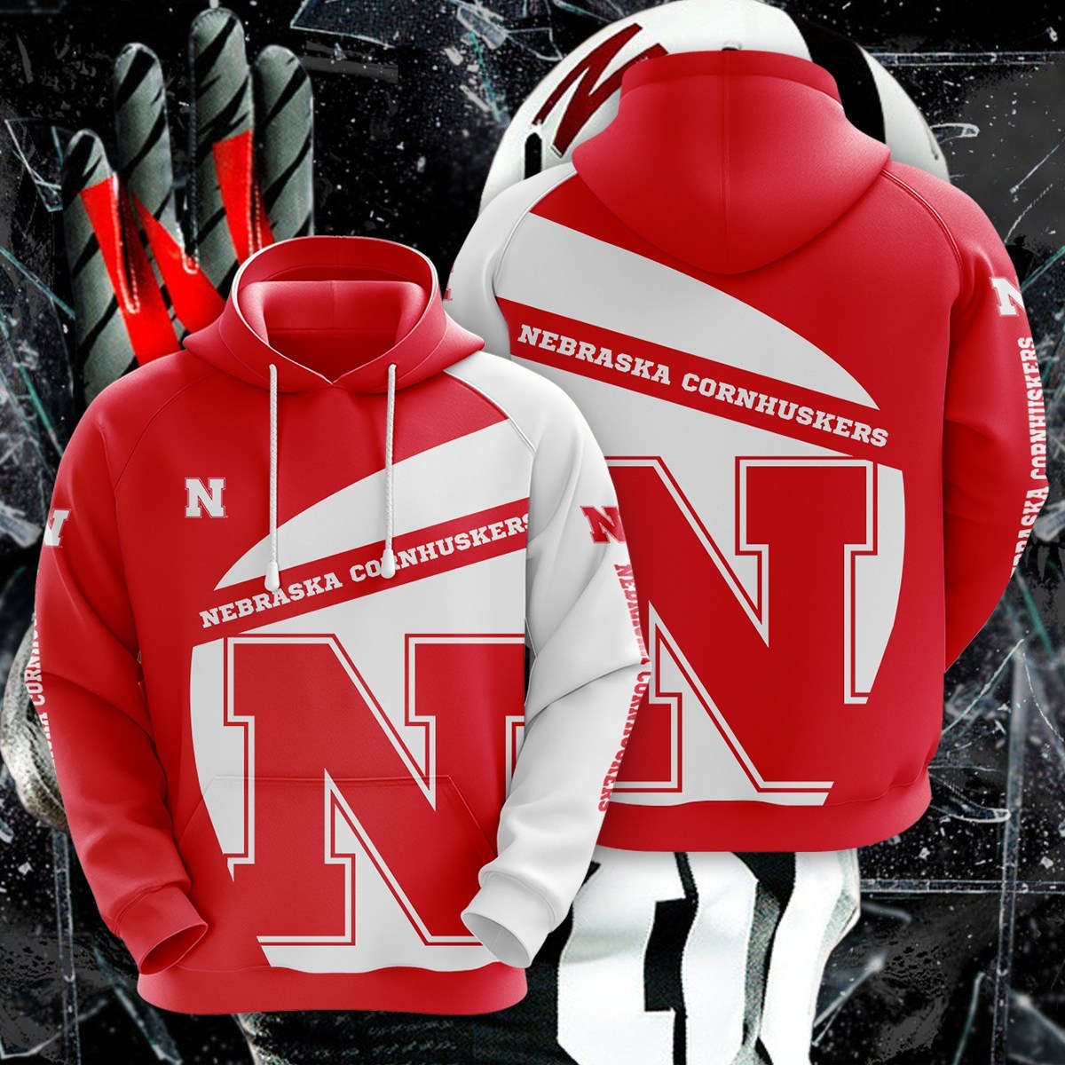 Get In The Game With Ncaa Nebraska Cornhuskers 3D All Over Print Hoodie, Zip-Up Hoodie