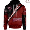 Get Noticed With The South Carolina Gamecocks Red And Black All Over Print 3D Hoodie