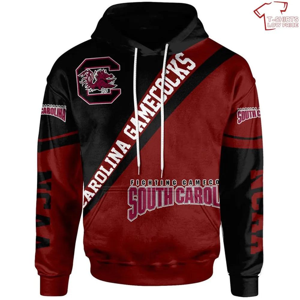 Get Noticed With The South Carolina Gamecocks Red And Black All Over Print 3D Hoodie