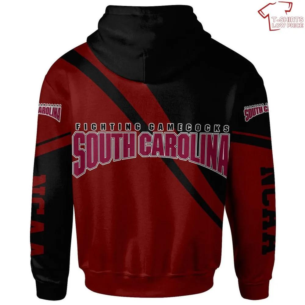 Get Noticed With The South Carolina Gamecocks Red And Black All Over Print 3D Hoodie