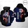 Get Patriotic With Uconn Huskies Ncaa Us Flag Skull Limited Edition 3D Hoodie 