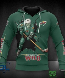 Get Ready For A Roaring Winter With Minnesota Wild Nhl Monster 3D Hoodie Zip Hoodie