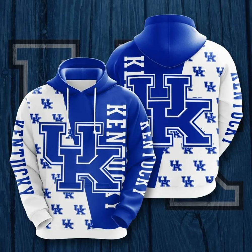 Get Ready For Game Day With Kentucky Wildcats Many Logo 3D Hoodie - Perfect Gifts For Him
