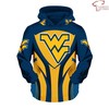 Get Ready For Game Day With This West Virginia Mountaineers Blue And Gold 3D All Over Print Hoodie