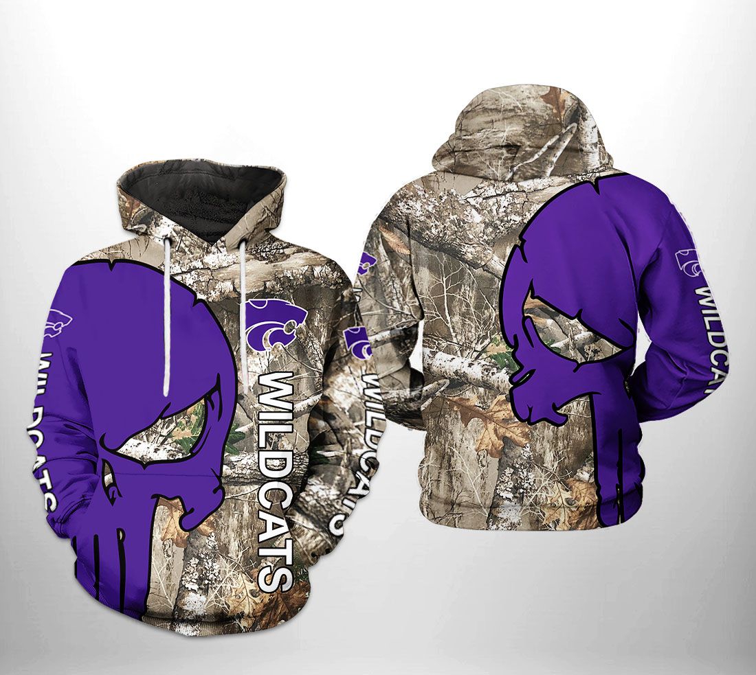Get Ready For Hunting Season With Kansas State Wildcats Ncaa Camo Veteran Hunting 3D All Over Print Hoodie