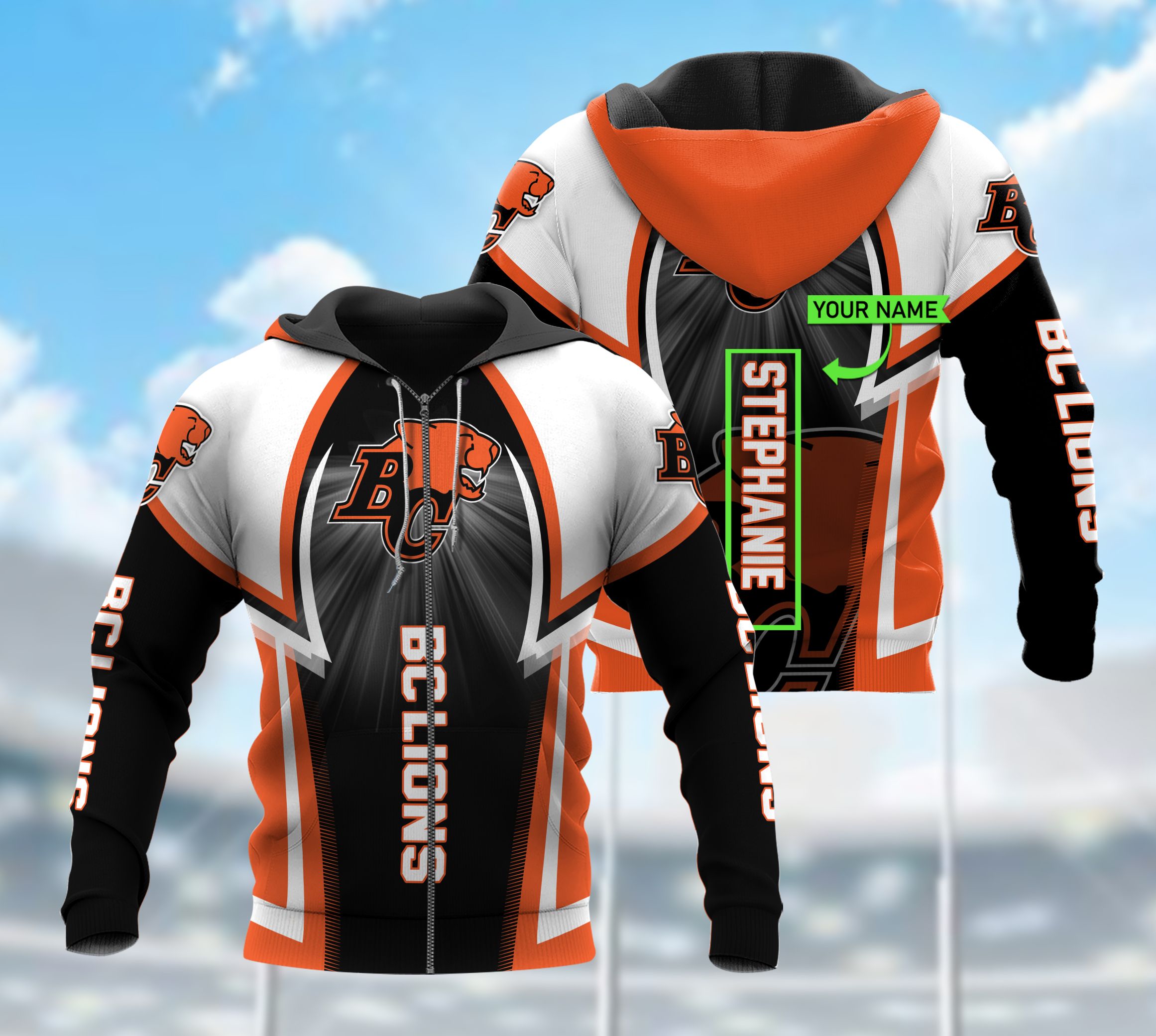 Get Ready For The Game With Customized Bc Lions 3D All Over Printed Hoodie