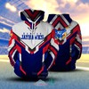 Get Ready For The Game With Kansas Jayhawks Custom Name 3D Zip Hoodie