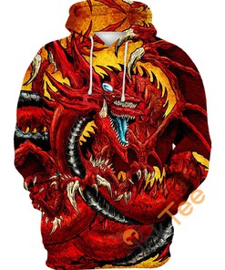 Get Ready To Duel With Slifer The Sky Dragon 3D Hoodie For Men