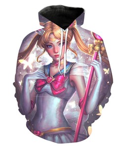 Get Ready To Save The Universe With Cute Sailor Moon Hoodie In 3D - Available Now!