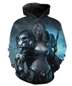 Get Regal With Female Lich King Arthas World Of Warcraft Hoodie 3D
