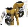 Get Spooky With Wake Forest Demon Deacons Jack Skellington And Zero 3D Hoodie 