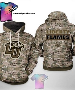 Get The Best Deals With Liberty Flames Ncaa Camo Veteran 3D All Over Print - Shop Now