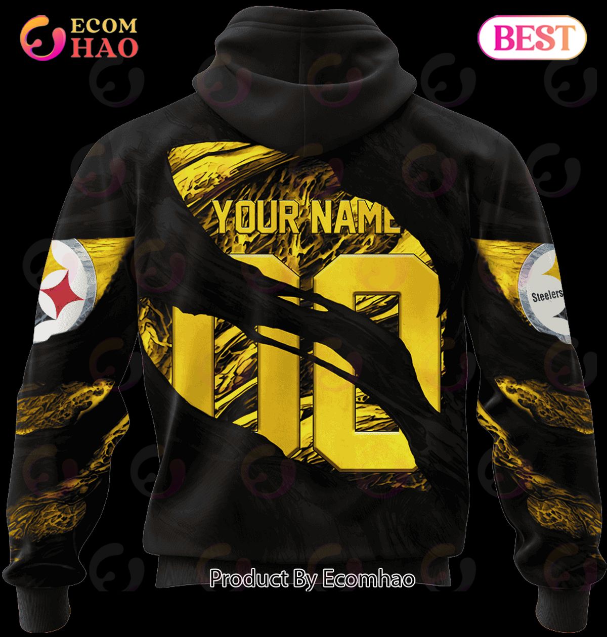 Get Your Hands On The Limited Edition Nfl Pittsburgh Steelers Demon Eyes 3D Hoodie