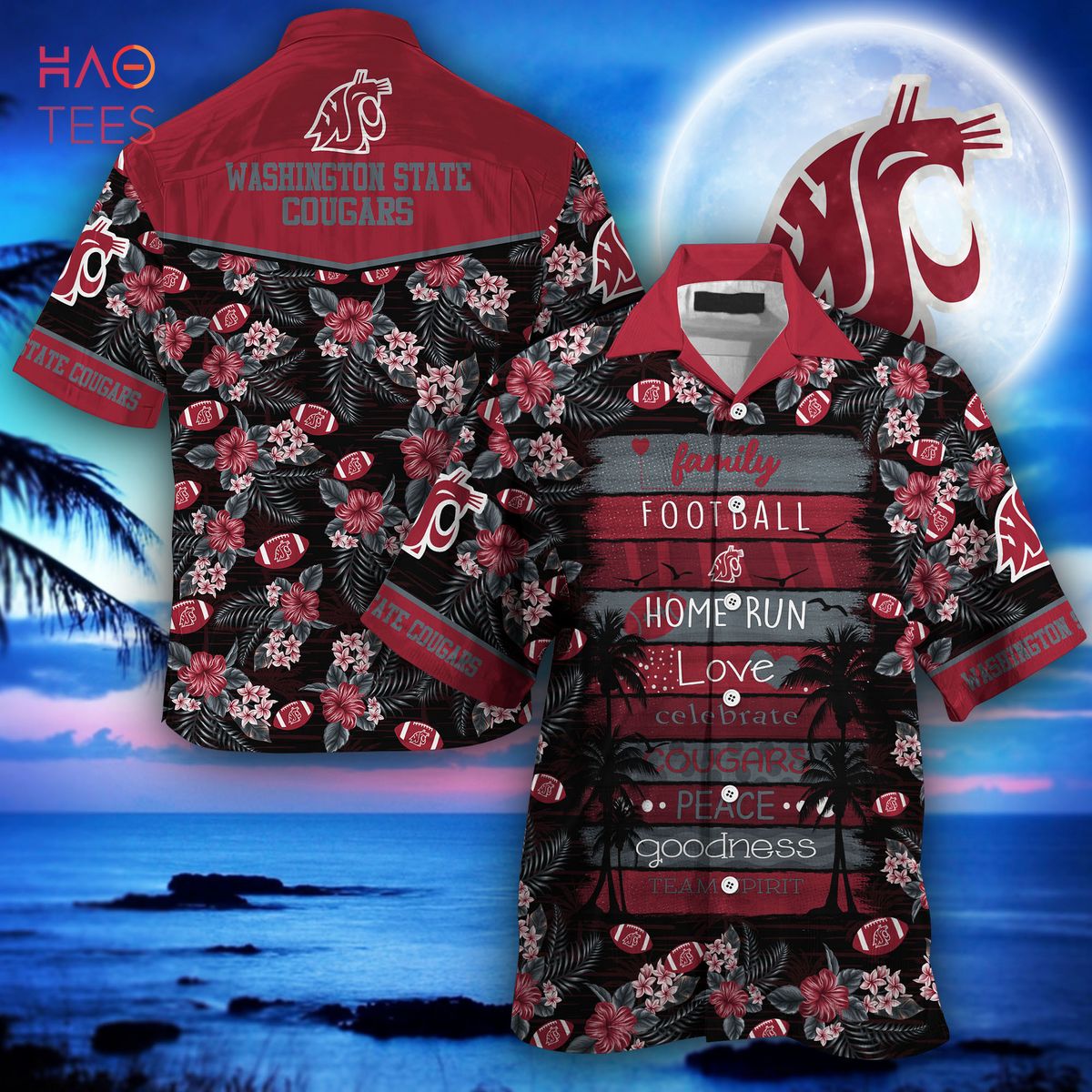 Get Your Hands On The Limited Edition Washington State Cougars Hawaiian , New Gift For Summer