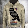 Get Your Wisdom On With The Book And Owl 3D Hoodie