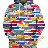 Ghibli Streak Hoodie 3D | All Over Print Zip Up Hoodie Men