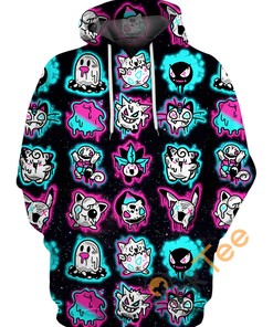 Ghost Pokemon Version Hoodie 3D | All Over Print Hoodie Printful