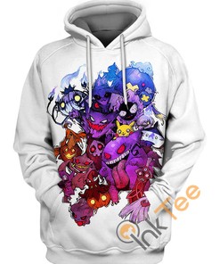 Ghost Type Hoodie 3D | All Over Print Hoodie Printful
