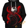 Ghostly Kaneki Ken Hoodie 3D | All Over Print Hoodie Printful
