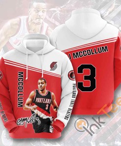 Gifts For Men - All Over Print Sports Basketball Nba Portland Trail Blazers Cj Mccollum Usa Hoodie 3D