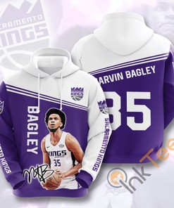 Gifts For Men - All Over Print Sports Basketball Nba Sacramento Kings Marvin Bagley Iii Usa Hoodie 3D