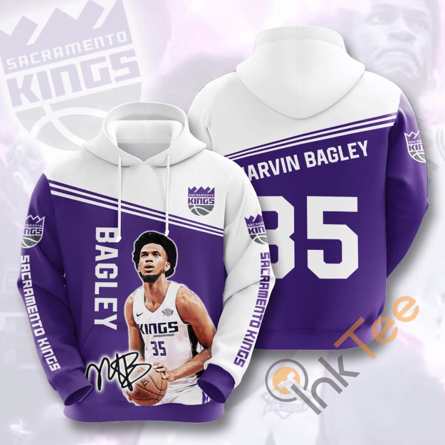 Gifts For Men - All Over Print Sports Basketball Nba Sacramento Kings Marvin Bagley Iii Usa Hoodie 3D