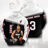 Gifts For Men - Custom All Over Print Dwyane Wade Miami Heat Baby Yoda Hoodie 3D