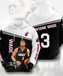 Gifts For Men - Custom All Over Print Dwyane Wade Miami Heat Baby Yoda Hoodie 3D