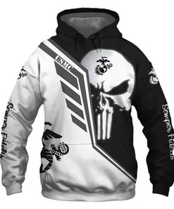 Gifts For Men - Custom All Over Print Official U.S Marines Hoodie 3D
