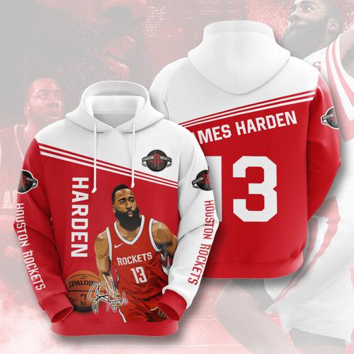 Gifts For Men - Custom All Over Print Sports Team James Harden Houston Rockets Hoodie 3D