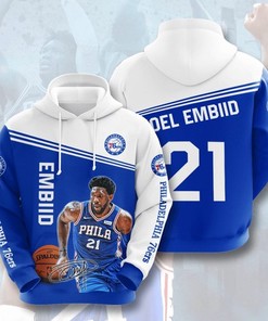 Gifts For Men - Custom All Over Print Sports Team Joel Embiid Philadelphia Hoodie 3D