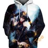 Gijinka Umbreon Sport All Over Print Hoodie 3D | Custom All Over Print Hoodie