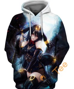 Gijinka Umbreon Sport All Over Print Hoodie 3D | Custom All Over Print Hoodie