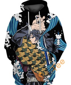 Giyu Tomioka Hoodie 3D | All Over Print Hoodie Printful