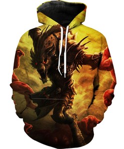 Gnoll Dungeons And Dragons Gnoll Werewolf Hoodie 3D | Custom All Over Print Hoodie