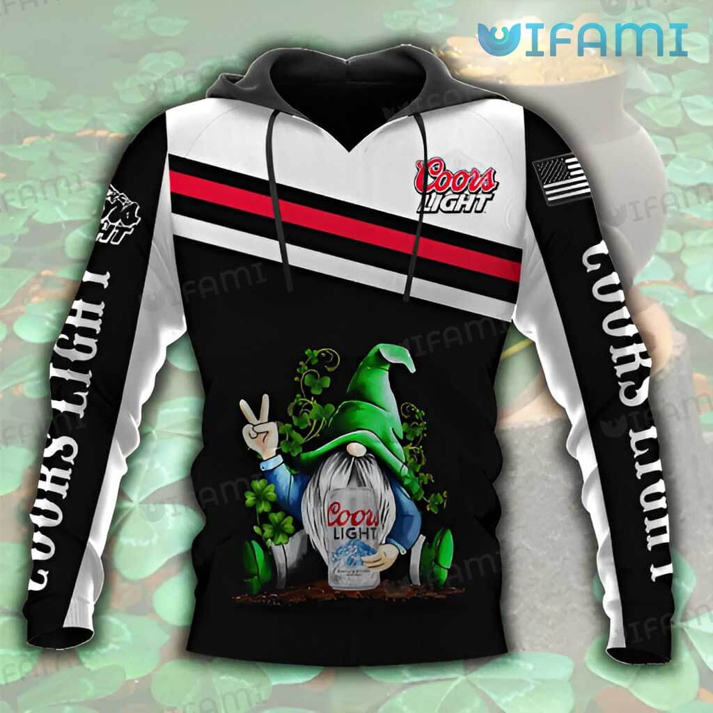 Gnome Saint Patrick'S Day Coors Light All Over Print Hoodie 3D Beer Lovers Gift