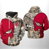 Go Hunting With Washington State Cougars Ncaa Camo Veteran Hunting 3D All Over Print Zip-Up Hoodie 